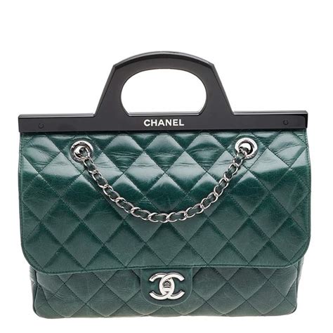 chanel cc delivery green|Chanel Large CC Delivery Tote .